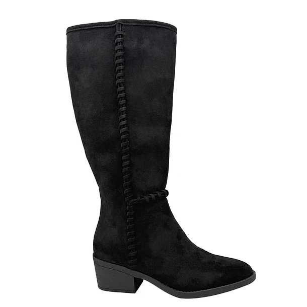 Bota para mujer costura visible negro Danicolle 1