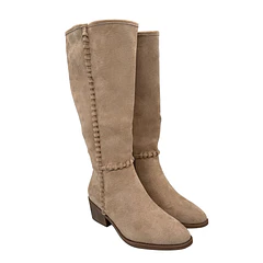 Bota para mujer costura visible beige Danicolle