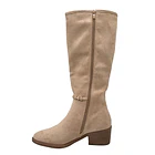 Bota para mujer costura visible beige Danicolle 3