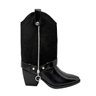 Bota para mujer polaina desmontable negro Danicolle 1