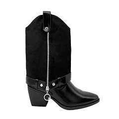 Bota para mujer polaina desmontable negro Danicolle