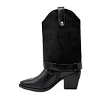 Bota para mujer polaina desmontable negro Danicolle 3
