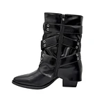 Bota para mujer sobrecapa negra Danicolle 3