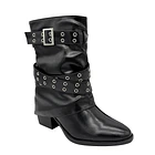 Bota para mujer sobrecapa negra Danicolle 5