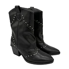 Bota para mujer sobrecapa Lisa Negro Danicolle 2