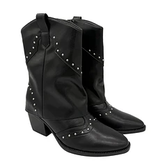 Bota para mujer sobrecapa Lisa Negro Danicolle