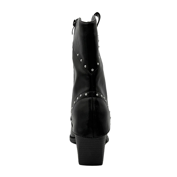 Bota para mujer sobrecapa Lisa Negro Danicolle 4