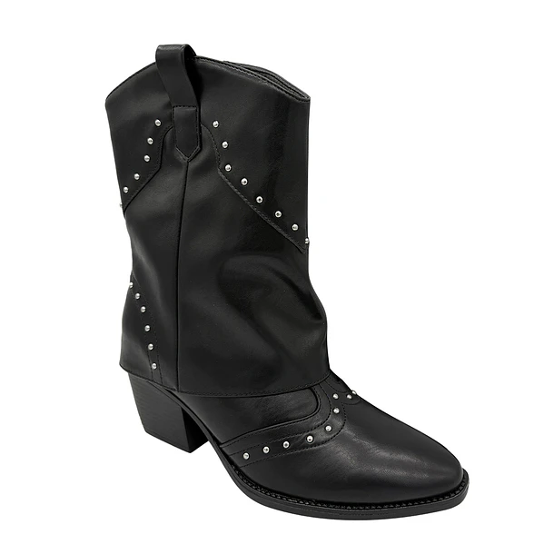 Bota para mujer sobrecapa Lisa Negro Danicolle 5