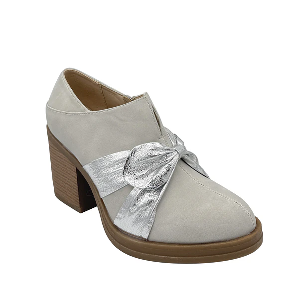 Botín para mujer con lazo beige Danicolle 5