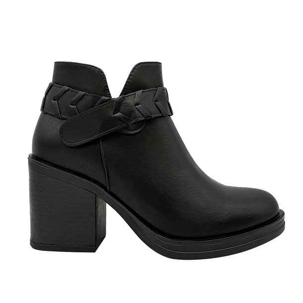 Botin para mujer liso Negro Danicolle 1