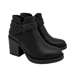 Botin para mujer liso Negro Danicolle