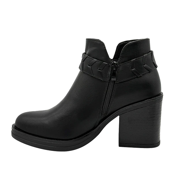 Botin para mujer liso Negro Danicolle 3