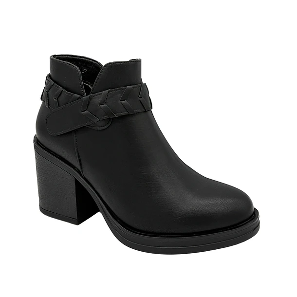 Botin para mujer liso Negro Danicolle 5