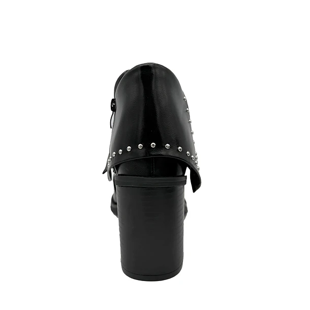 Botin para mujer solapa con tachas negro Danicolle 4