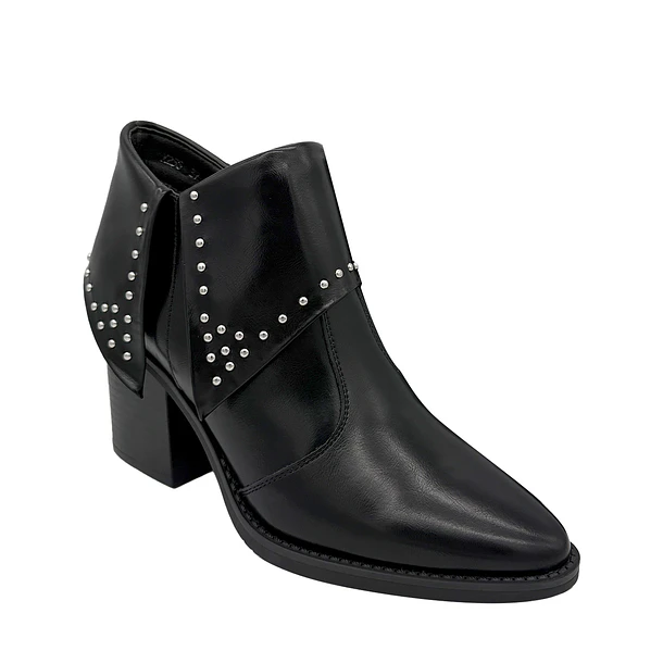 Botin para mujer solapa con tachas negro Danicolle 5