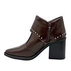 Botin para mujer solapa con tachas cafe Danicolle 3