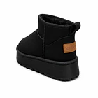 Botín para mujer afelpado Negro Danicolle 4