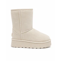 Bota para mujer afelpada beige Danicolle