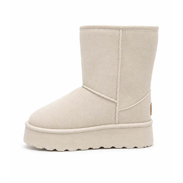 Bota para mujer afelpada beige Danicolle 2