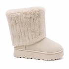 Bota para mujer afelpada invierno cream Danicolle 1