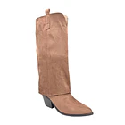 Bota Mujer Western Bordada Color Café 1