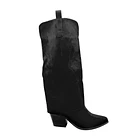 Bota Mujer Western Bordada Color Negro 1