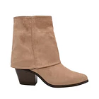 Bota Mujer con Solapa Color Beige 1