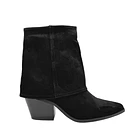 Bota Mujer con Solapa Color Negro 1