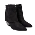 Bota Mujer con Solapa Color Negro 2