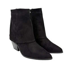 Bota Mujer con Solapa Color Negro