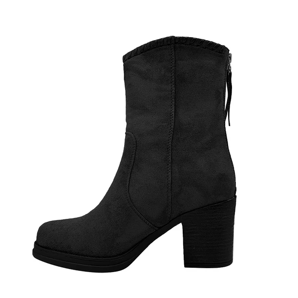 Bota Mujer Western con Flecos Color Negro 4