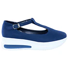 Zapato Mujer Plataforma con Correa Color Azul 1