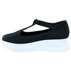Zapato Mujer Plataforma con Correa Color Negro 2