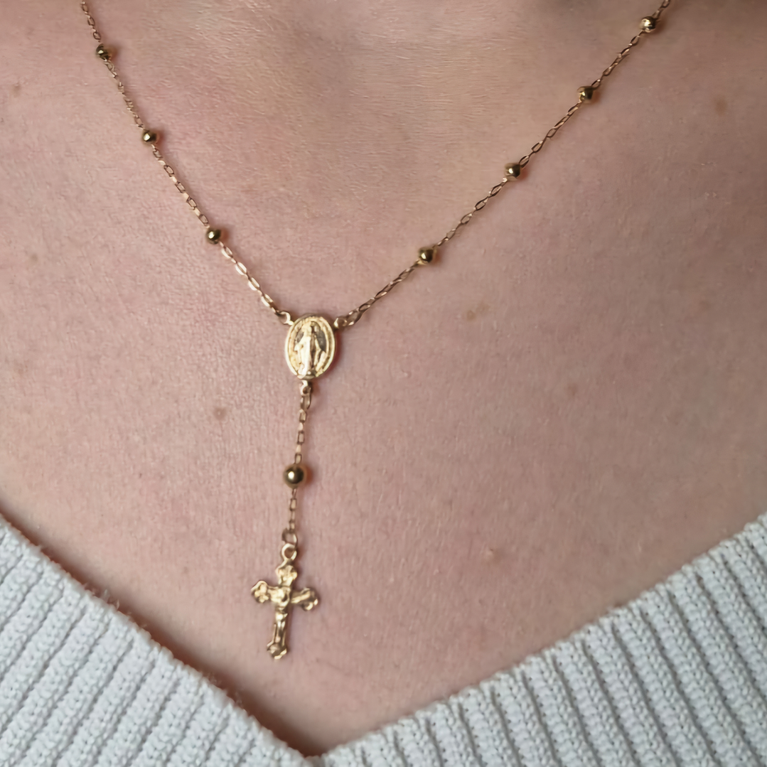 Tercinho de Nossa Senhora de Ouro Amarelo 18k750 1