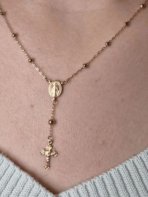 Tercinho de Nossa Senhora de Ouro Amarelo 18k750