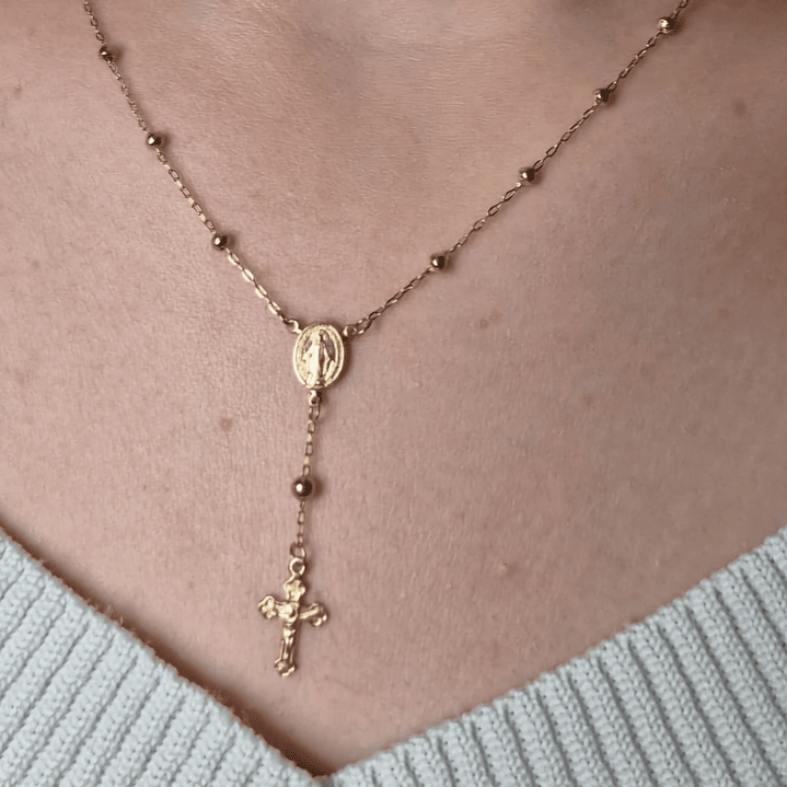 Tercinho de Nossa Senhora de Ouro Amarelo 18k750 1