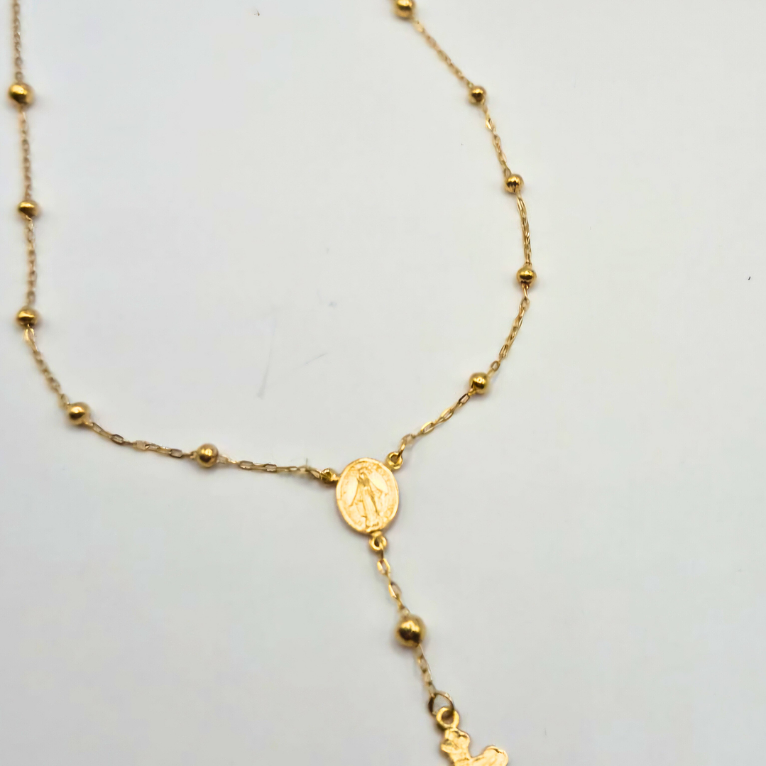 Tercinho de Nossa Senhora de Ouro Amarelo 18k750 8