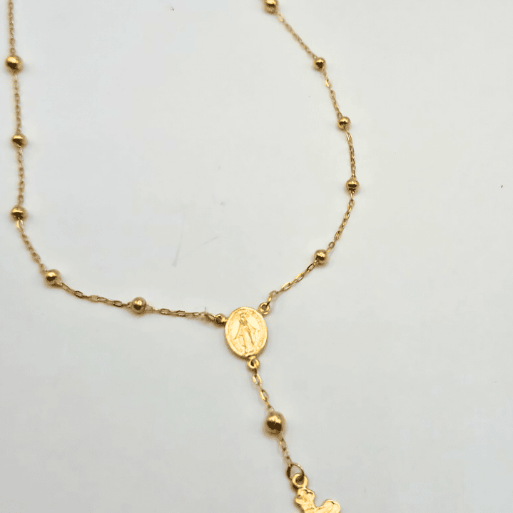 Tercinho de Nossa Senhora de Ouro Amarelo 18k750 8