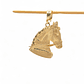 Pingente Face de Cavalo de Ouro Amarelo 18k750 - Thumbnail 1