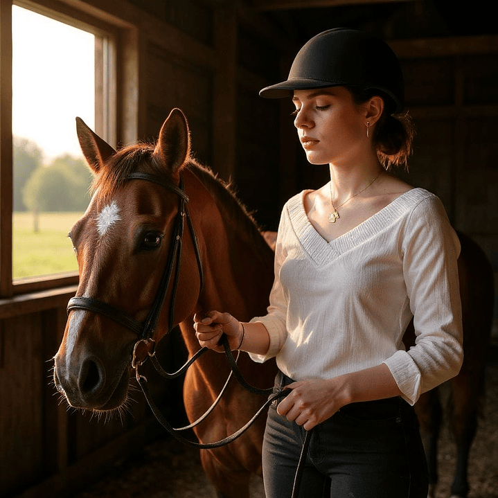 Pingente Face de Cavalo de Ouro Amarelo 18k750 9