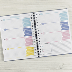 Planner sin fecha / horizontal (portada personalizada)