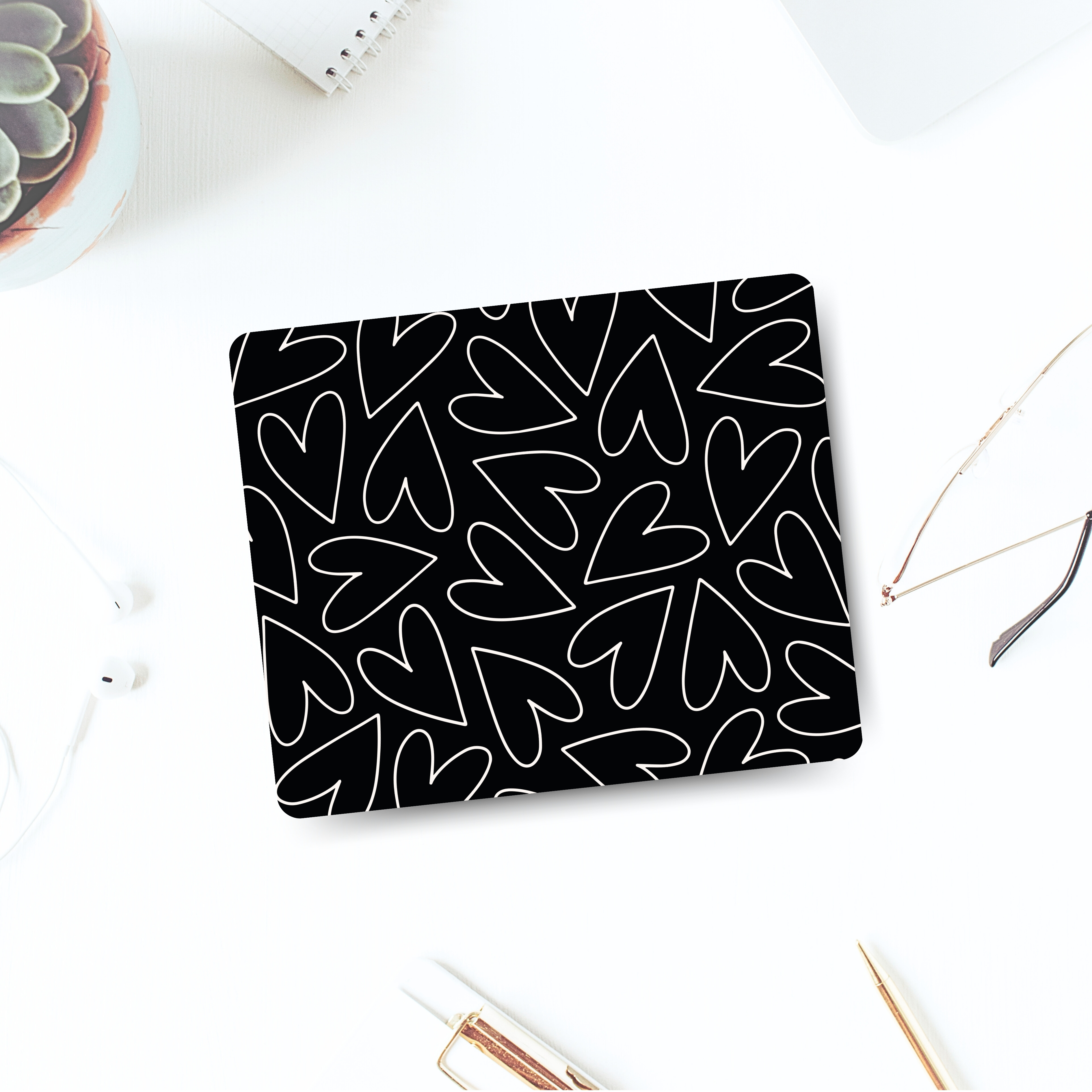 Mouse Pad "Corazones"