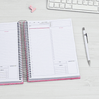 Agenda DIARIA sin fecha (interior color fucsia) 1