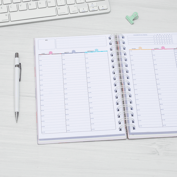 Planner Clásico Vista Vertical Horas 1