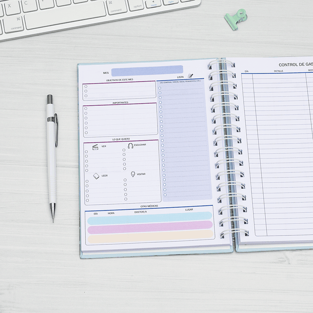 Planner Clásico Vista Vertical Líneas 4