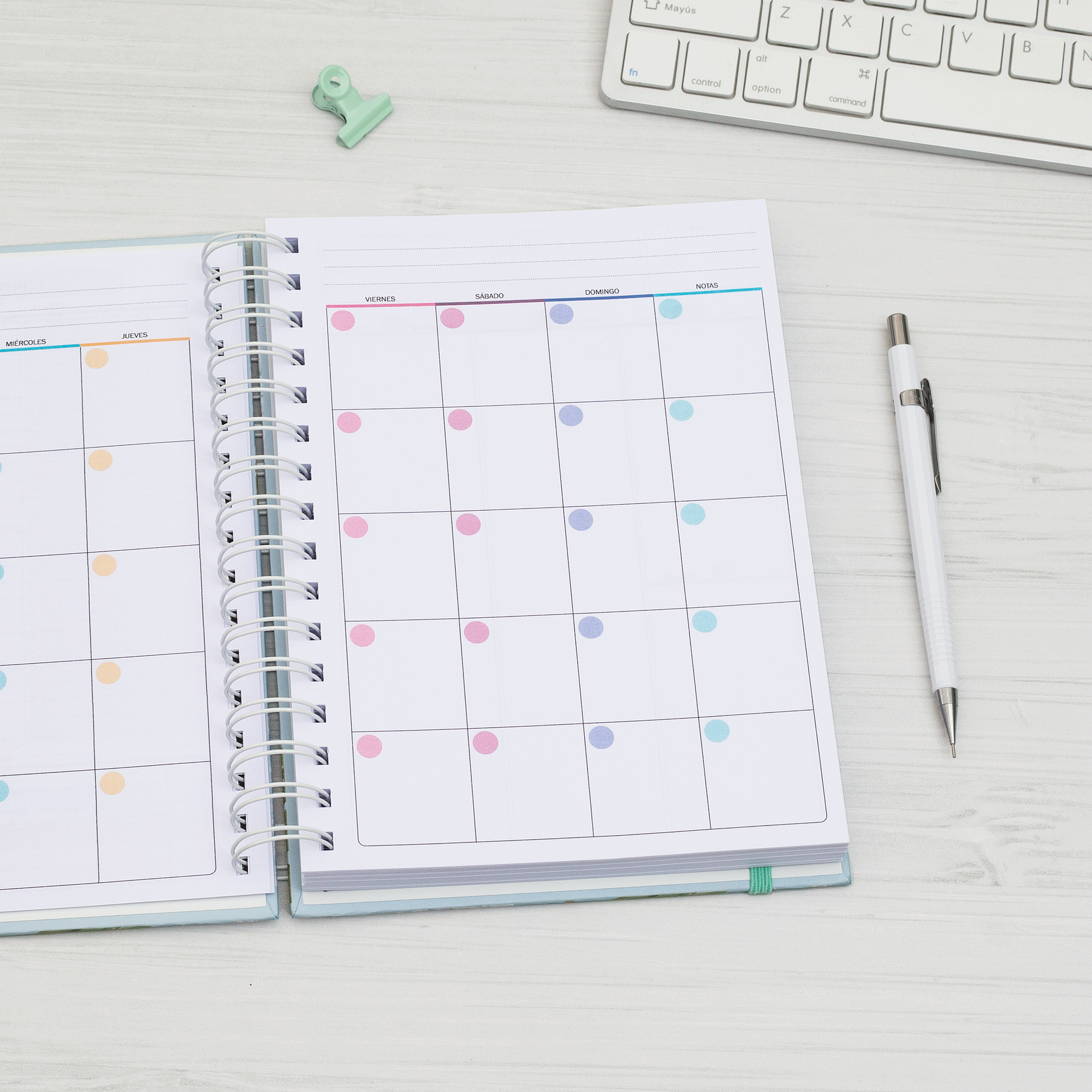 Planner Clásico Vista Vertical Líneas 7