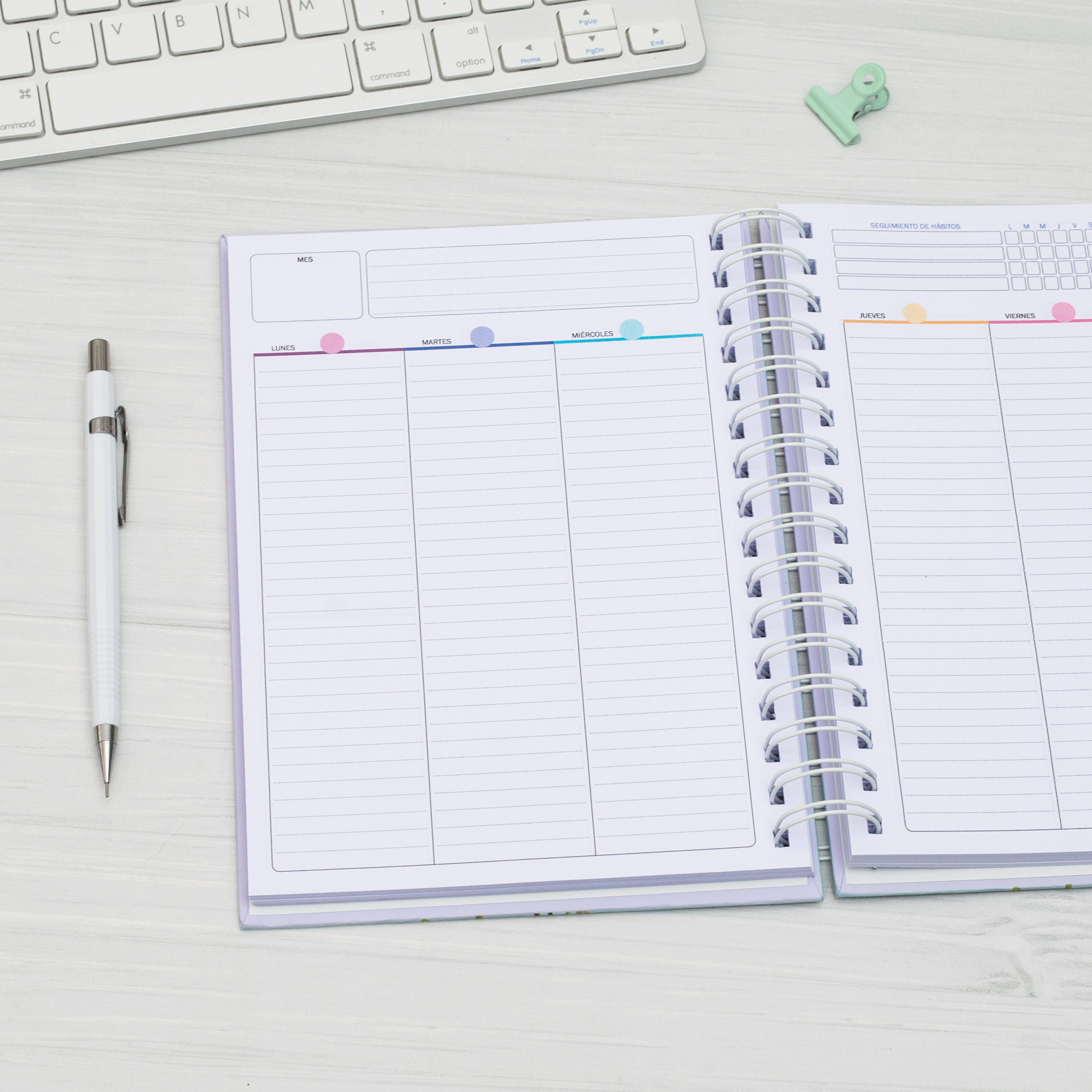 Planner Clásico Vista Vertical Líneas