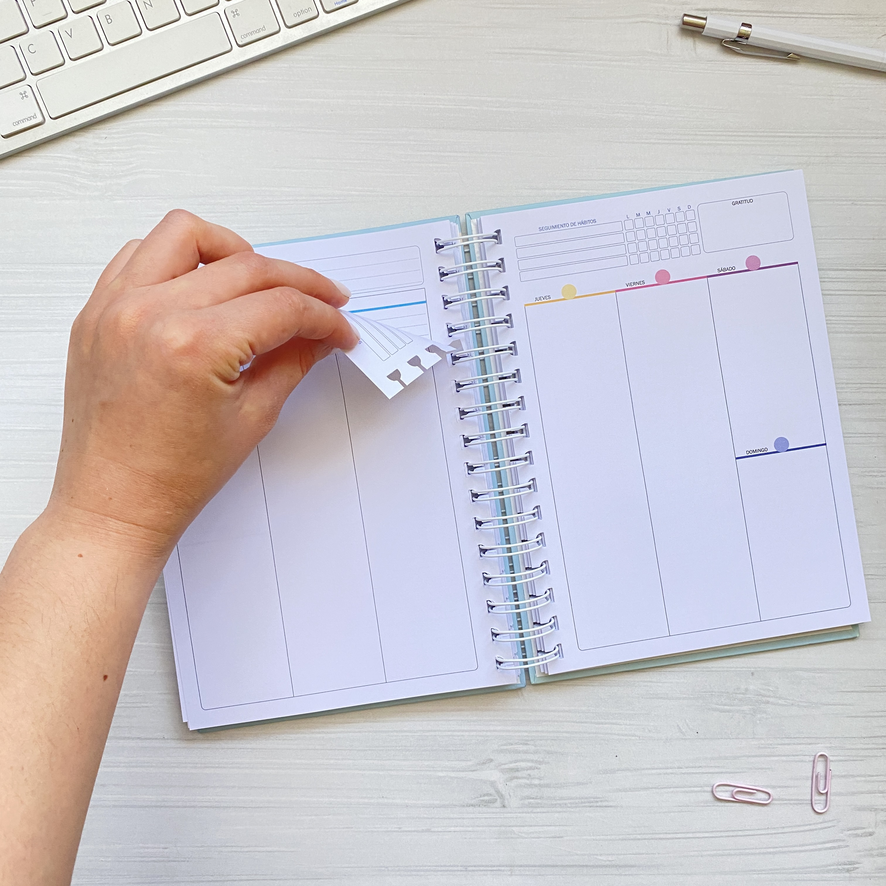 Planner Clásico Vista Vertical Blanco / Inteligente