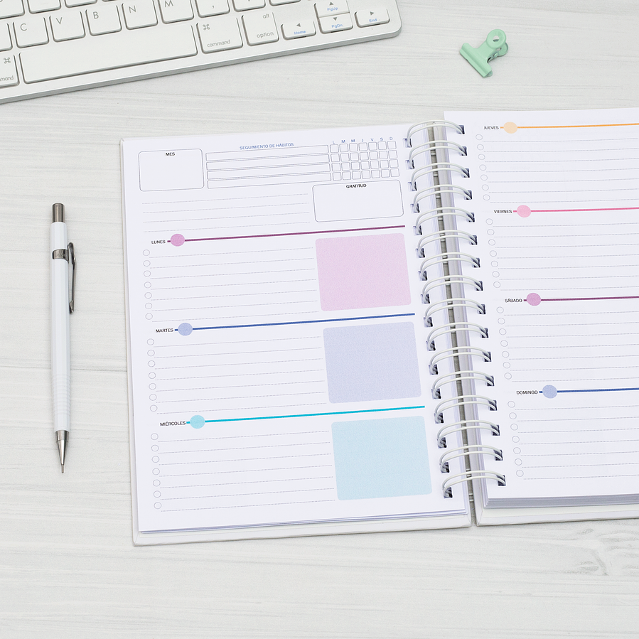 Planner Clásico Vista Horizontal Checklist / Inteligente 2