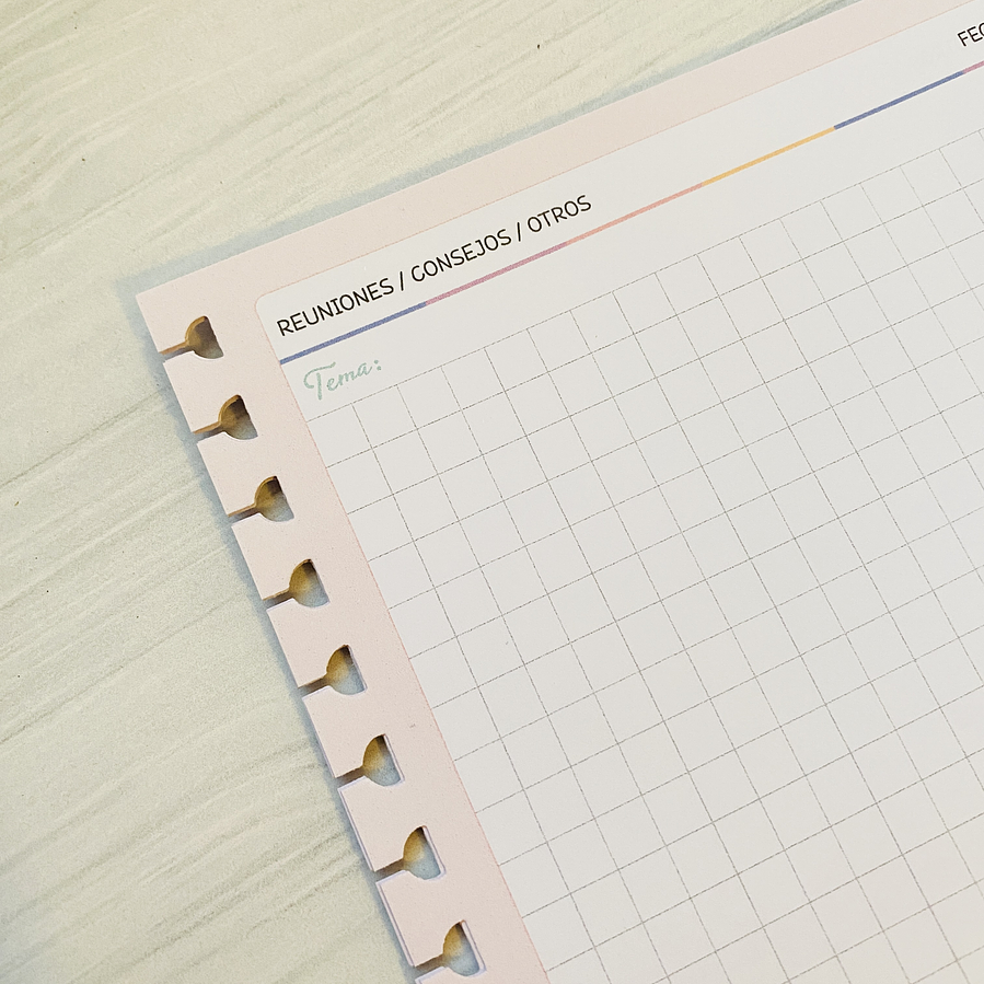 Hojas apuntes cuadriculado / Refill Inteligente 2